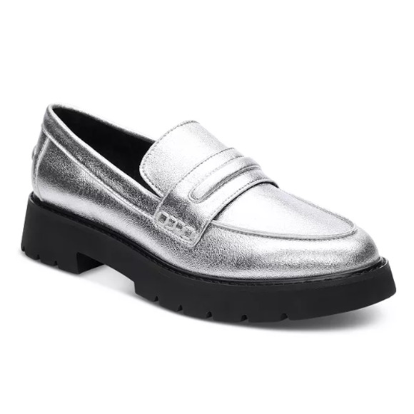 Sanctuary Women's Westside 2.0 Loafer, Silver, Size 5 - Picture 1 of 6